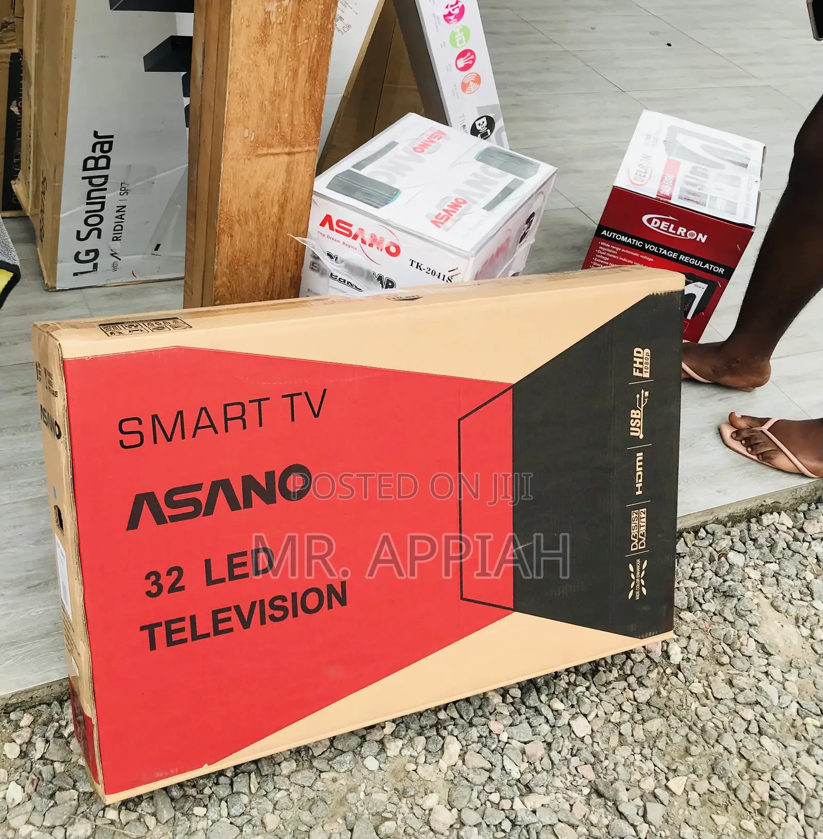 Asano 32 Inch Smart Frameless Television.