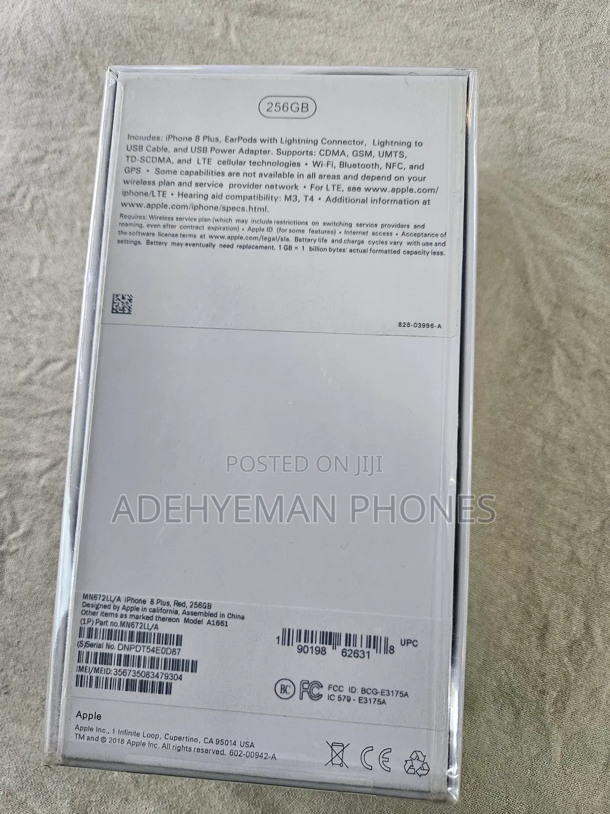 New Apple iPhone 8 Plus 256 GB Red