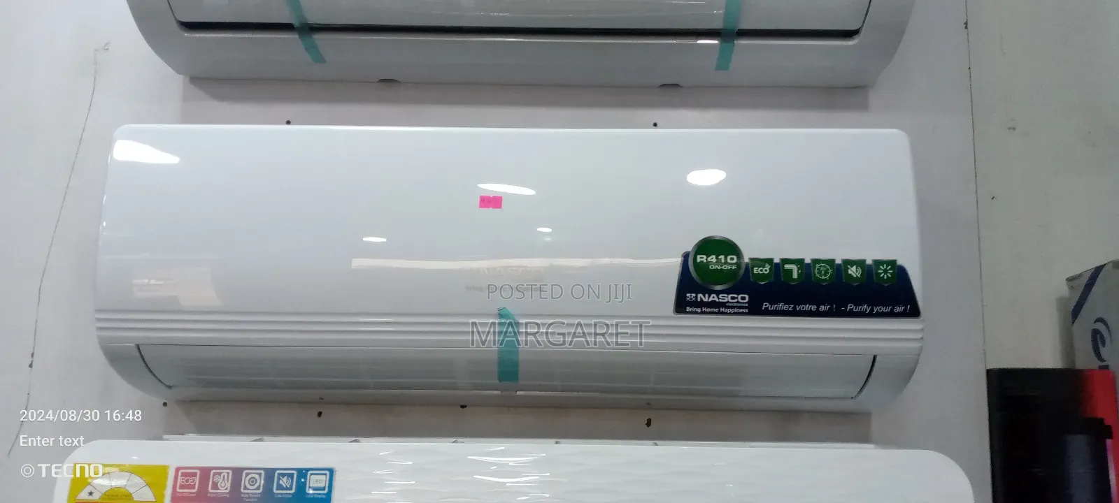 Ahof3dua Nasco 1.5 HP Air Conditioner R 410