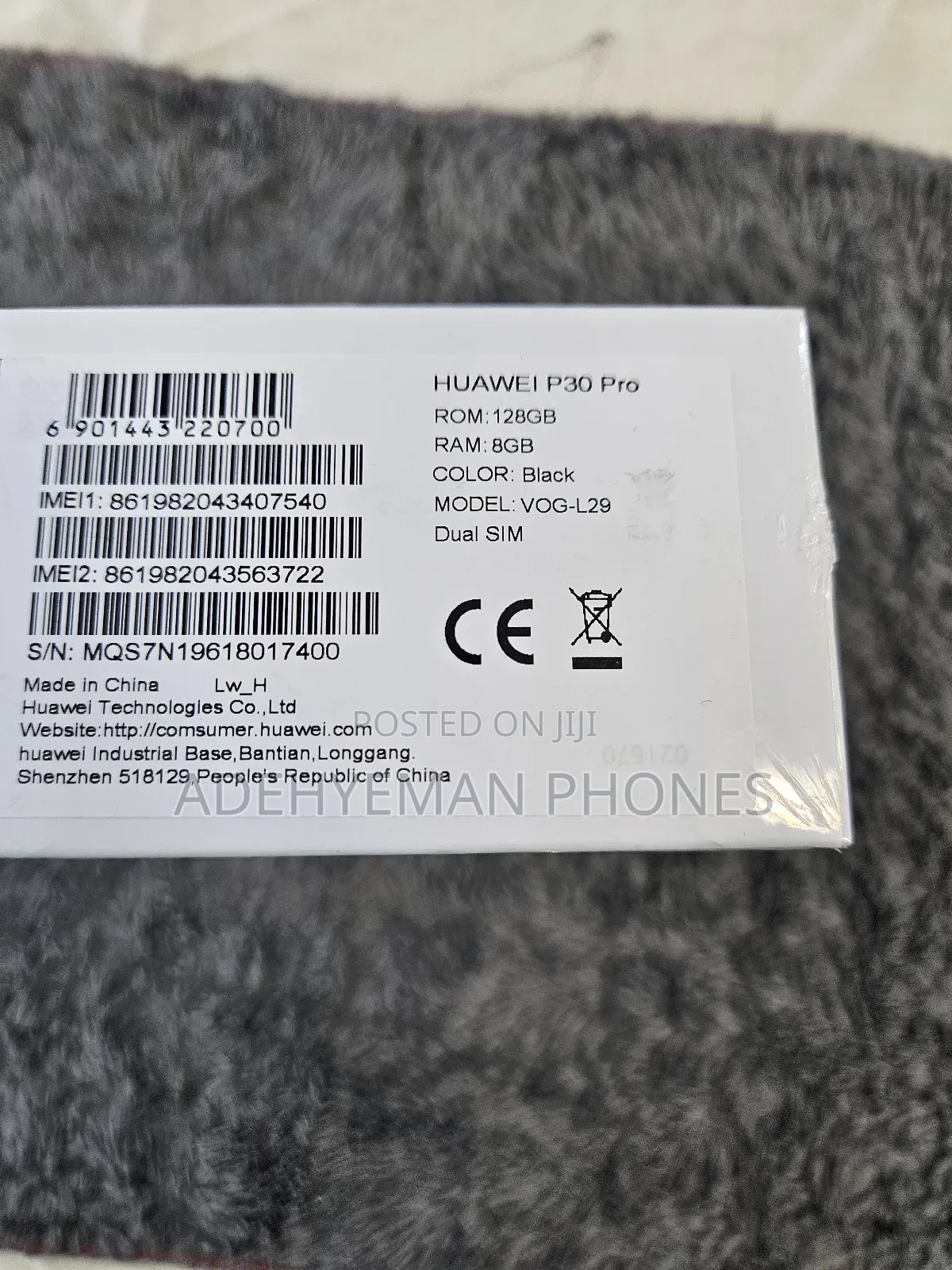 New Huawei P30 Pro 128 GB Black