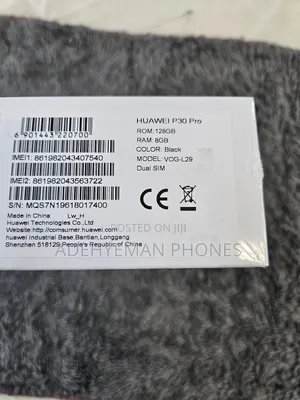 New Huawei P30 Pro 128 GB Black