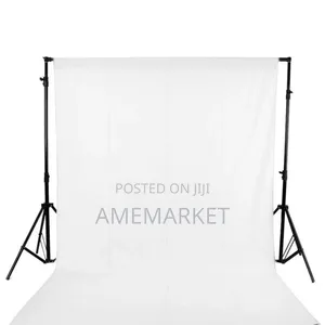 3x3m Photography Studio Backdrop Cloth With 10ft Heavy Duty Stand Set