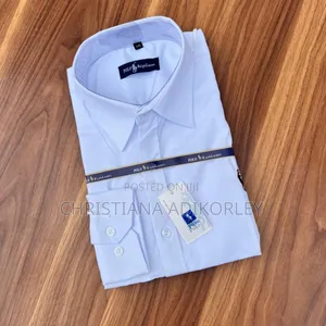 White Polo Linen Long Sleeves Shirt.