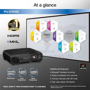Epson Pro Ex9220 3600l Wuxga 1080p + Projector