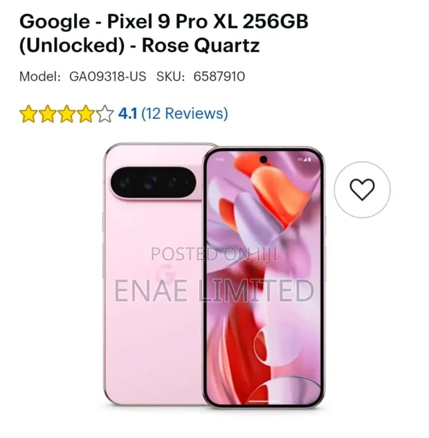 New Google Pixel 9 Pro XL 256 GB Pink in Adenta - Mobile