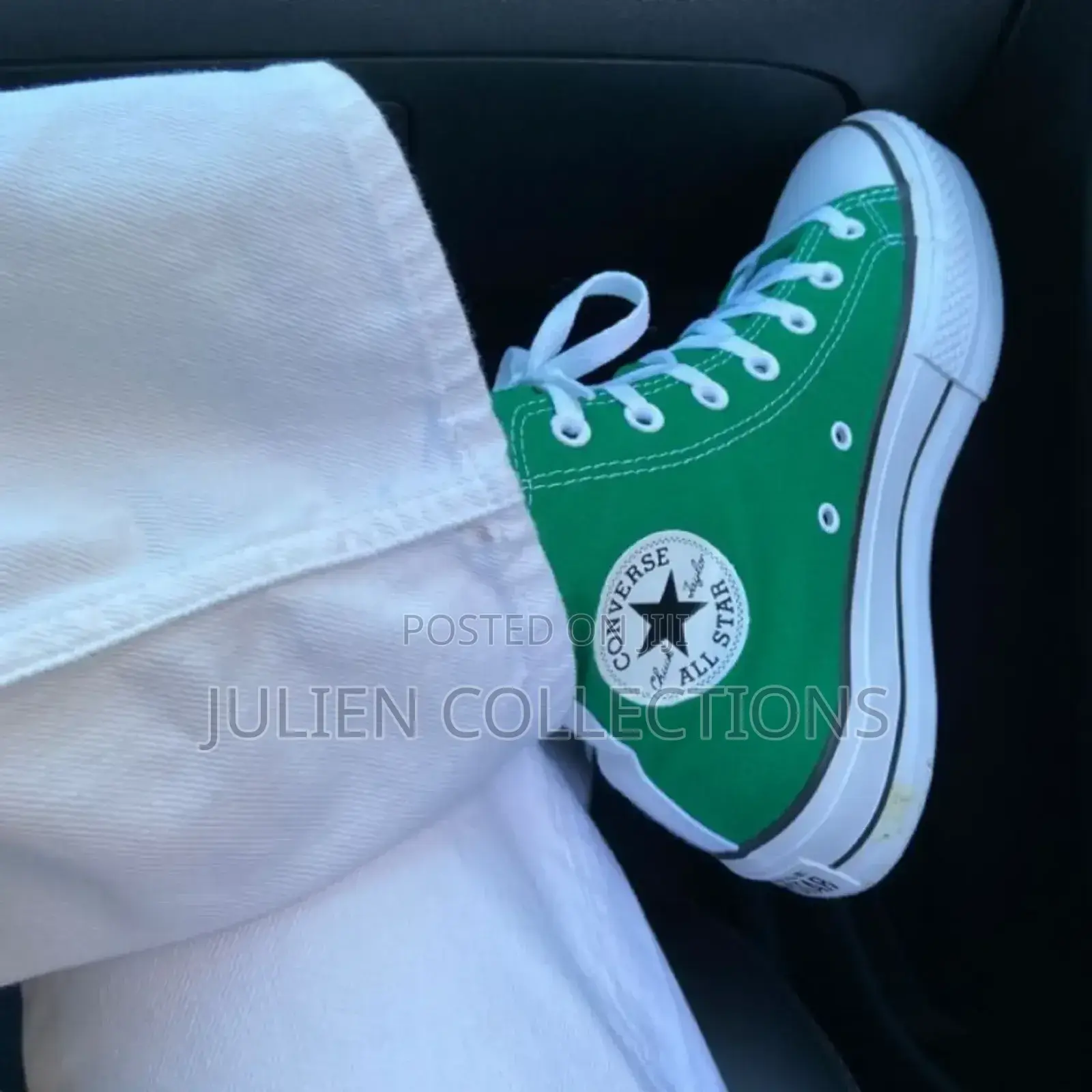 Converse All Star Green and White