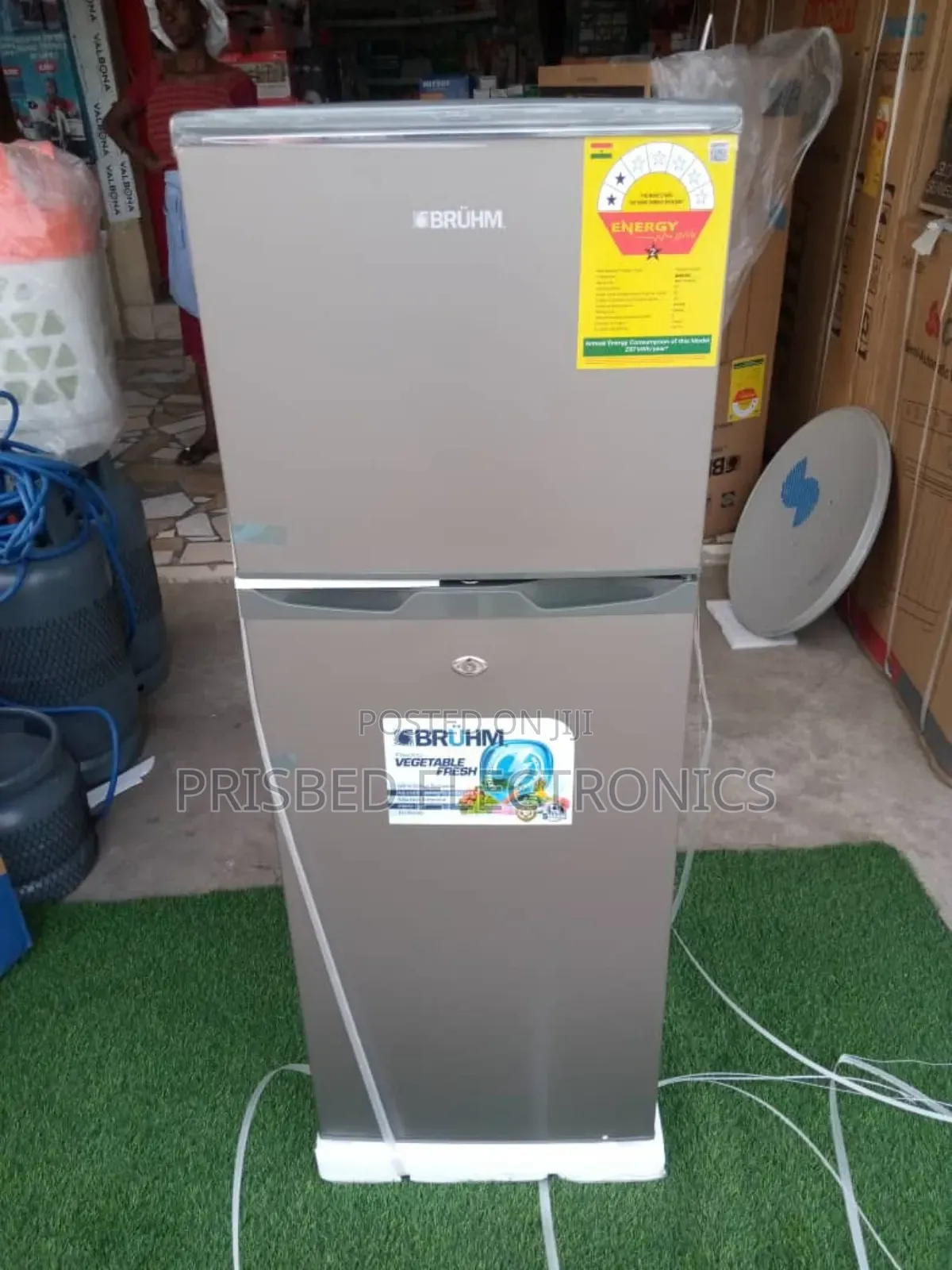 Bruhm Double Door Fridge 132 Litres Top Freezer