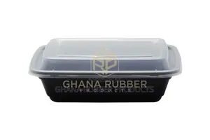 12oz Rectangle Black Microwavable Containers (150pcs)