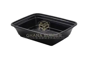 12oz Rectangle Black Microwavable Containers (150pcs)