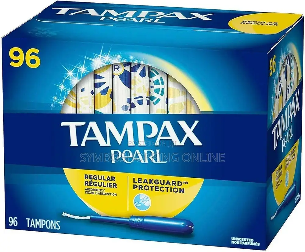Tampax Pearl Regular Absorbency Unscented Tampons, 96 Count