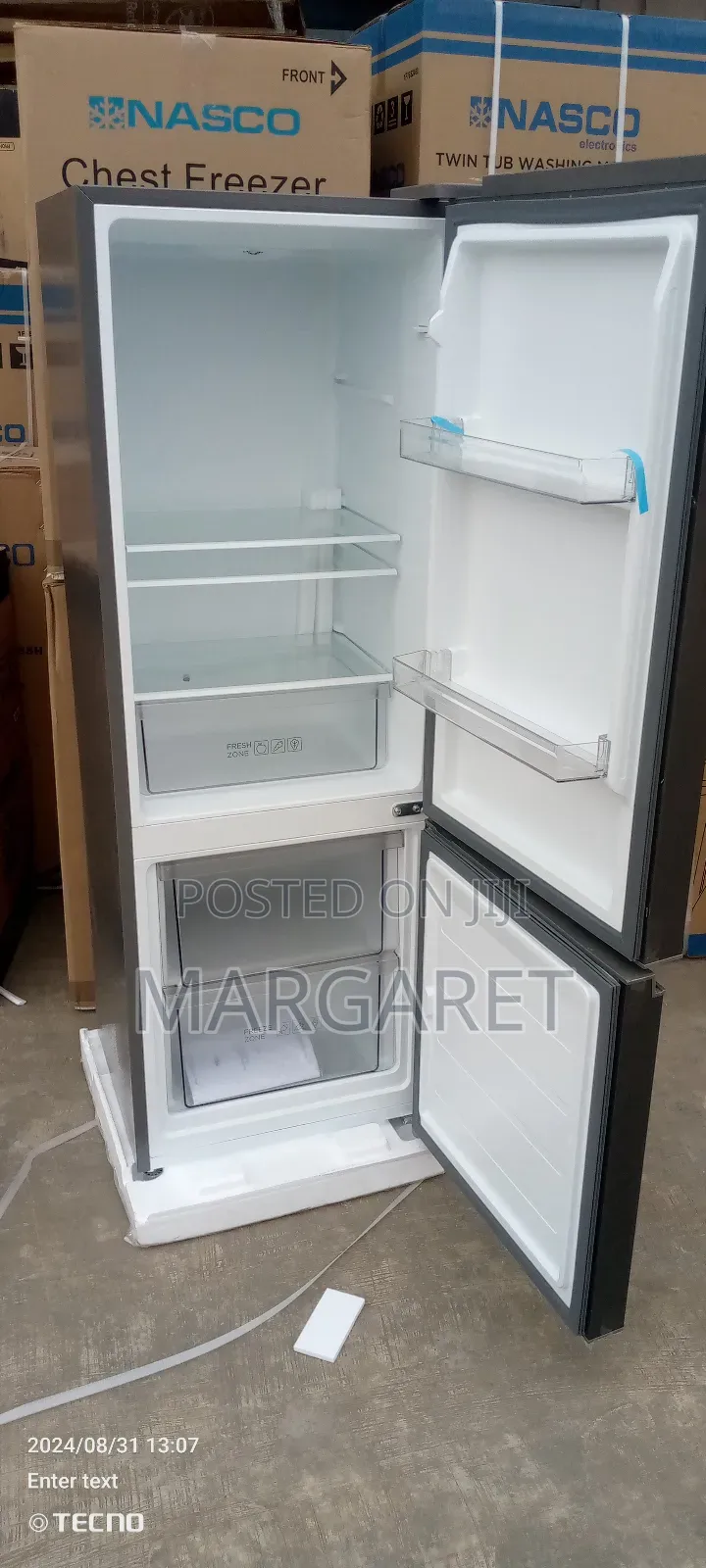 Original TCL 163 Littres Double Door Fridge