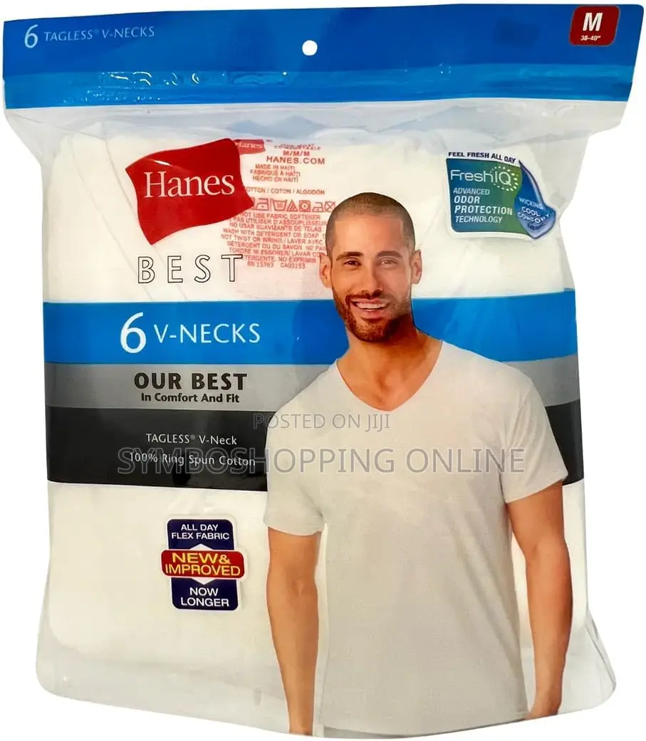 Hanes Mens v-Neck T-Shirt