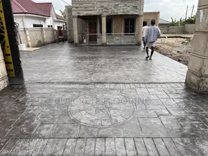 Stamped Concrete Floor Construction