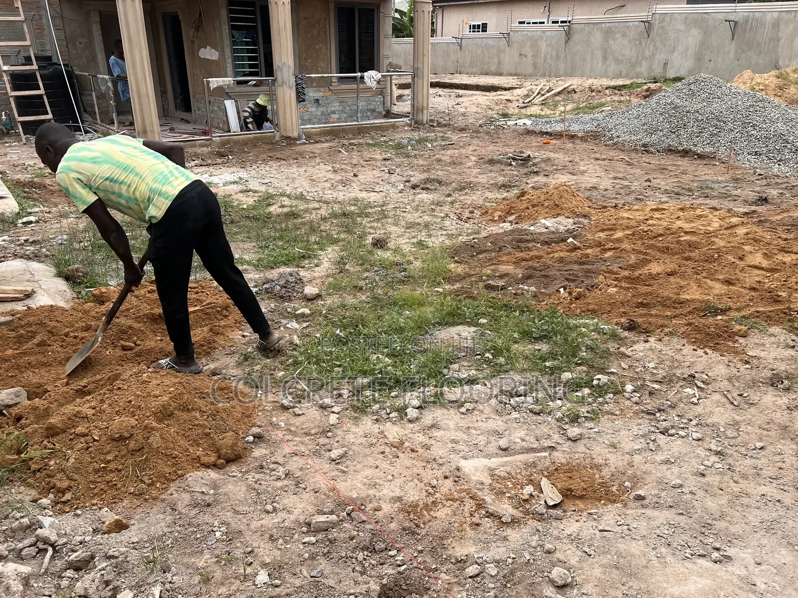 Stamped Concrete Floor Construction