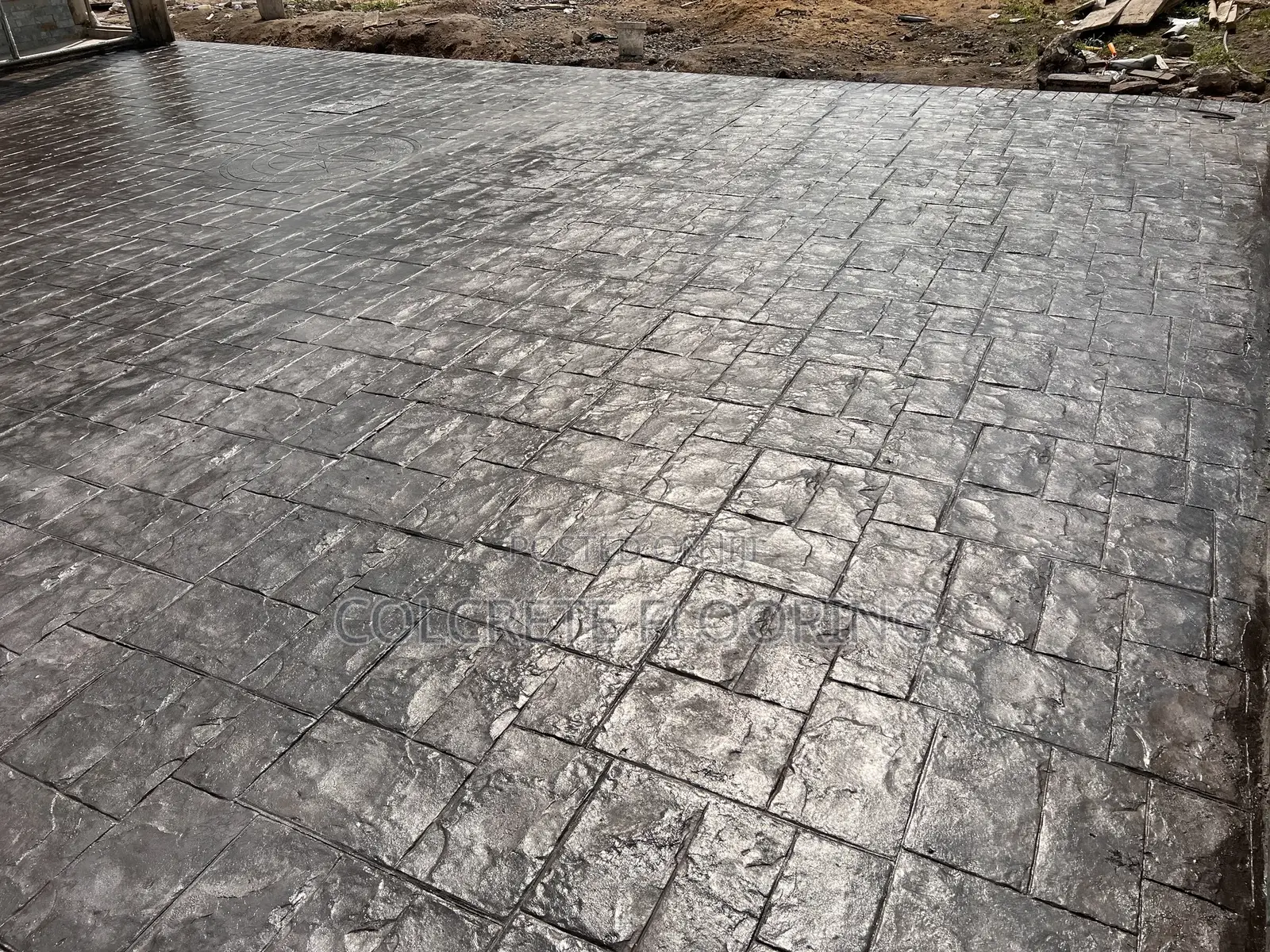 Stamped Concrete Floor Construction