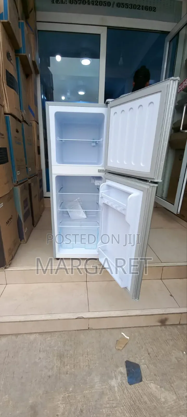 Cute 112 Littres Double Door Fridge Nasco