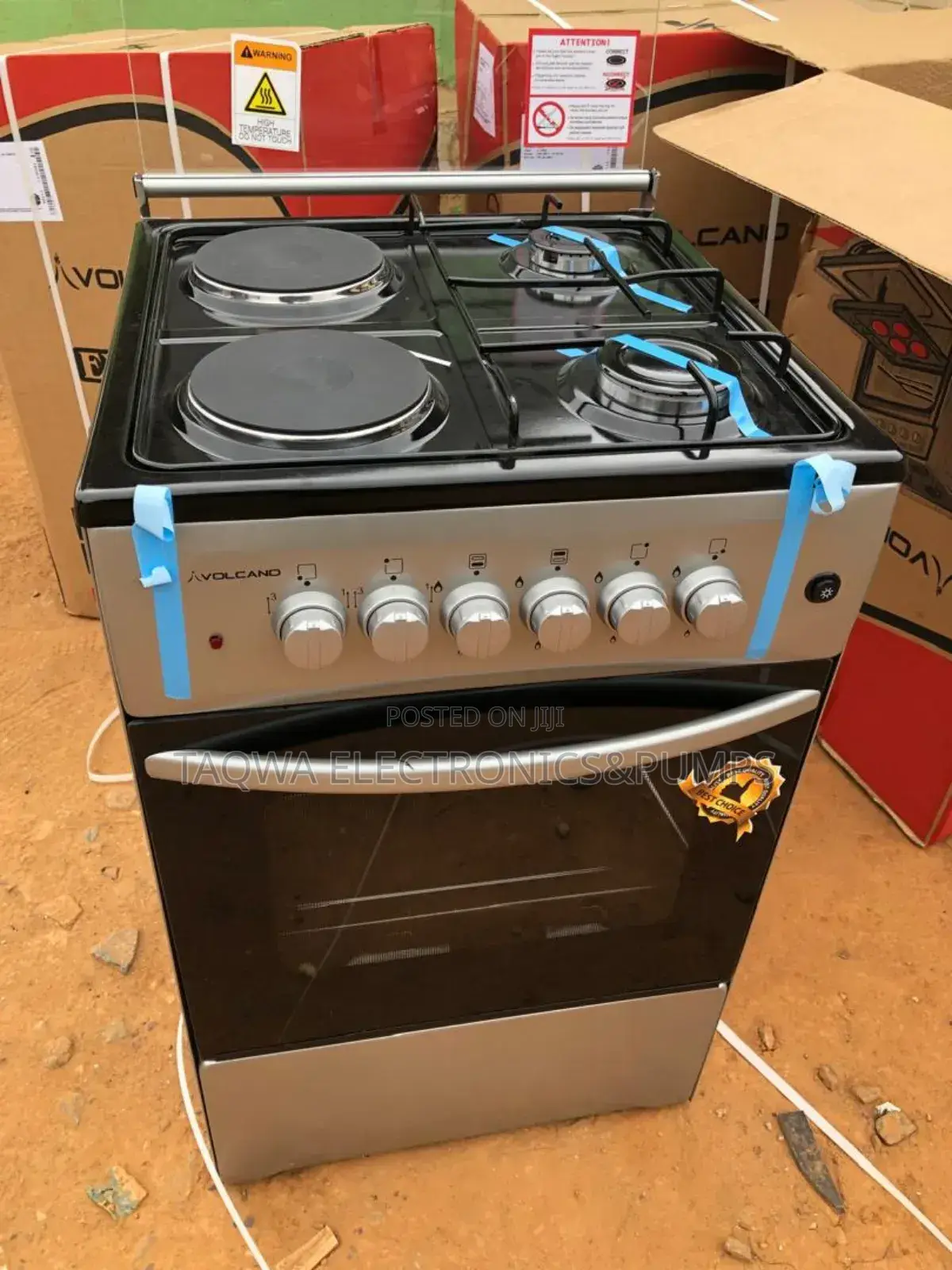 Enhanced Electric and Gas Cooker, Volcano 2*2