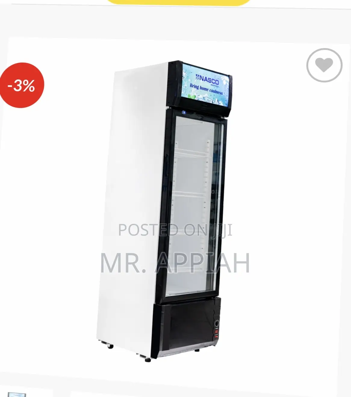 Quality Nasco 1 Door ElectricBeverage Cooler(Nas-Fl400-1dr)