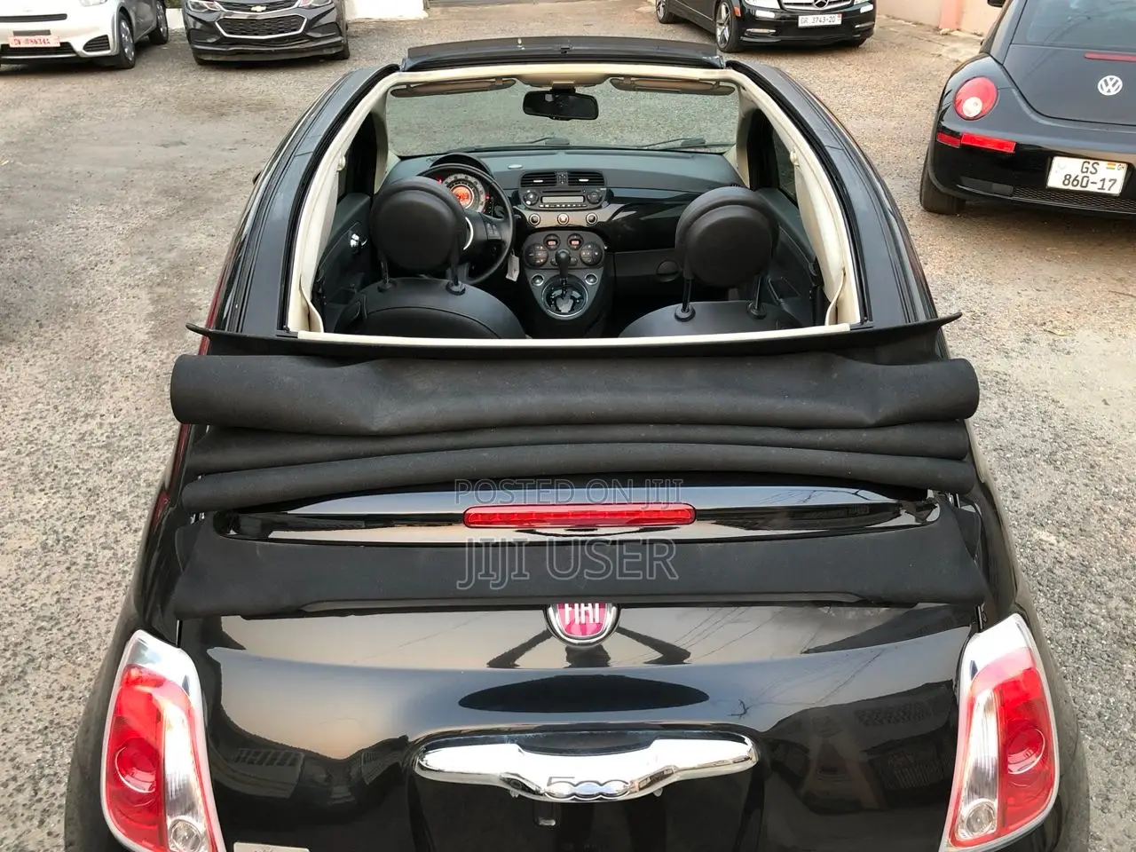 Fiat 500C Pop Cabrio 2015 Black