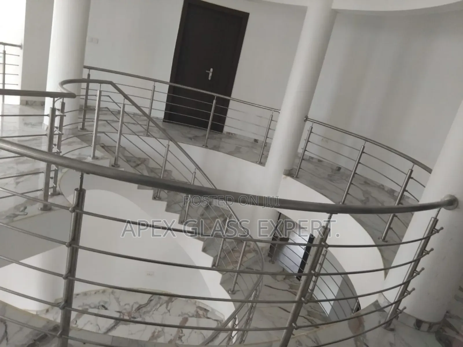 Curved Stainless Railing Design by Apex