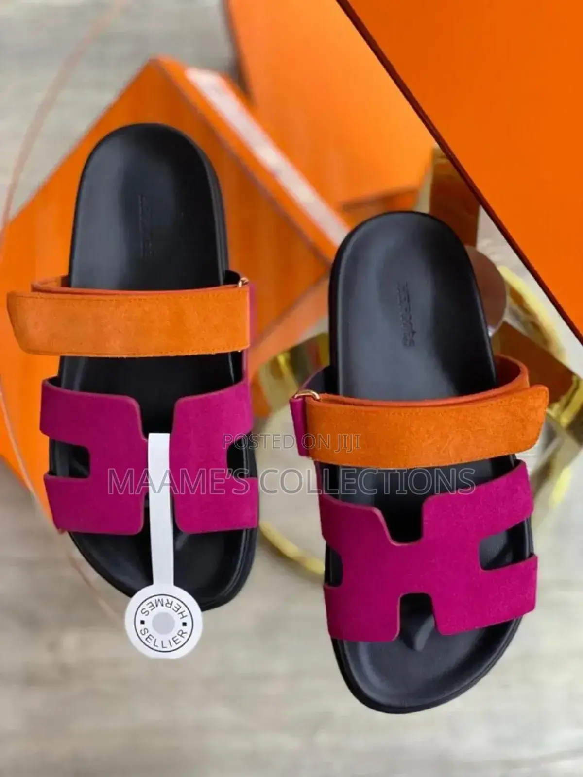 Original Hermes Leather Slippers ( in a Box) Size 37- 42