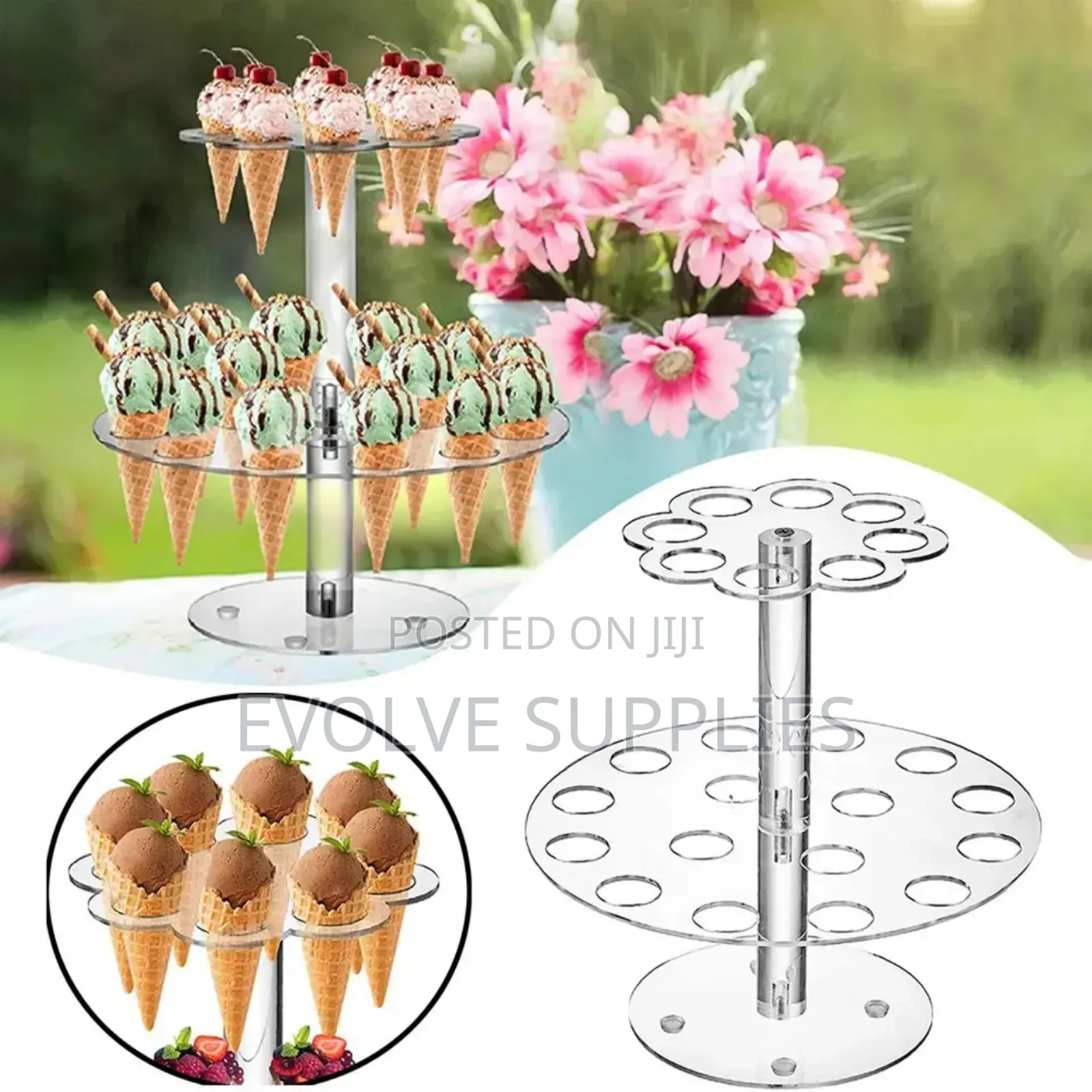Double Layered Cone Stand