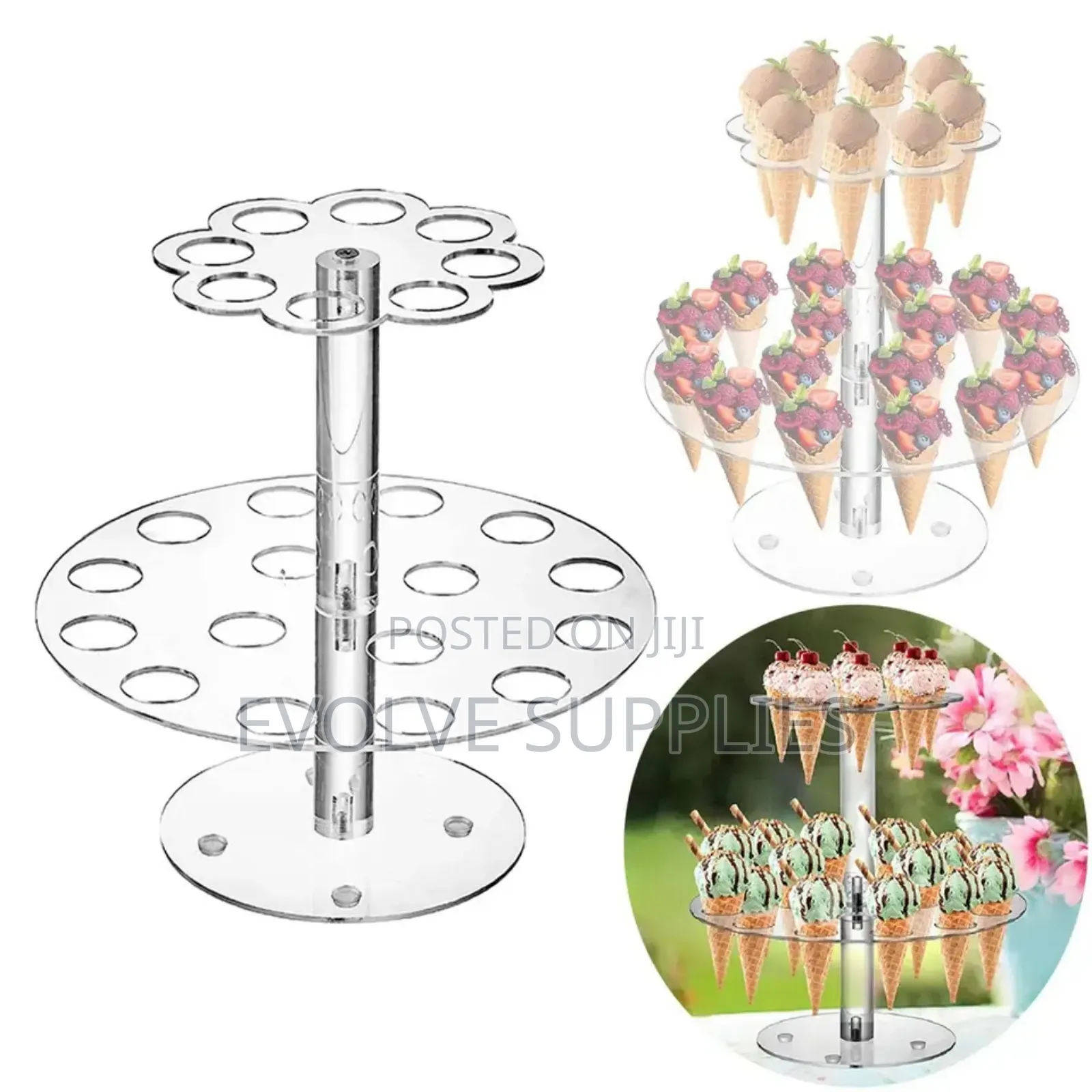 Double Layered Cone Stand