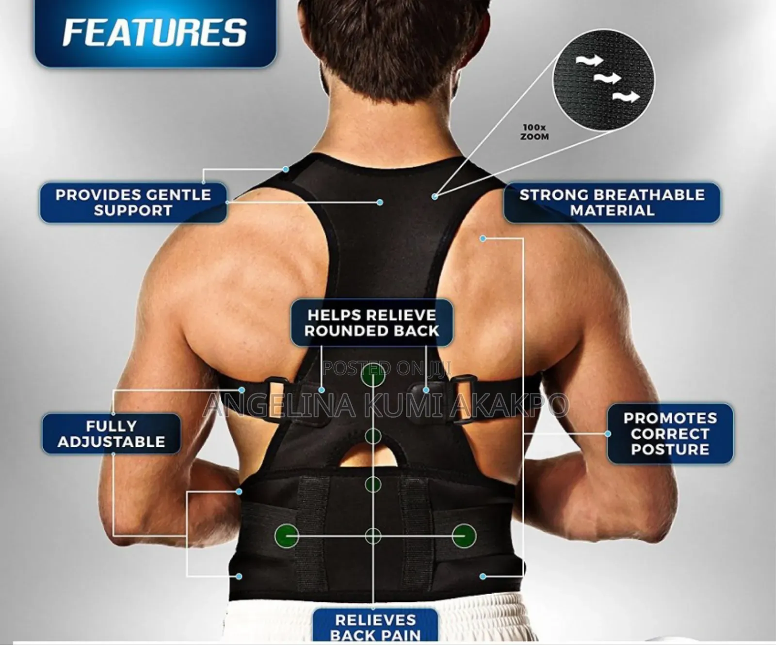 Magnetic Therapy Posture Support