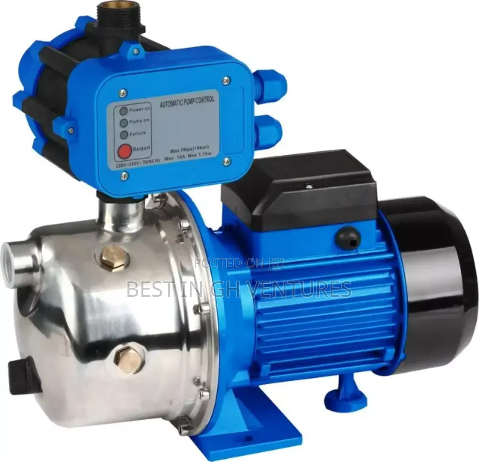 Jet Stainless Steel Water Pump +Booster(2yrs Warranty)