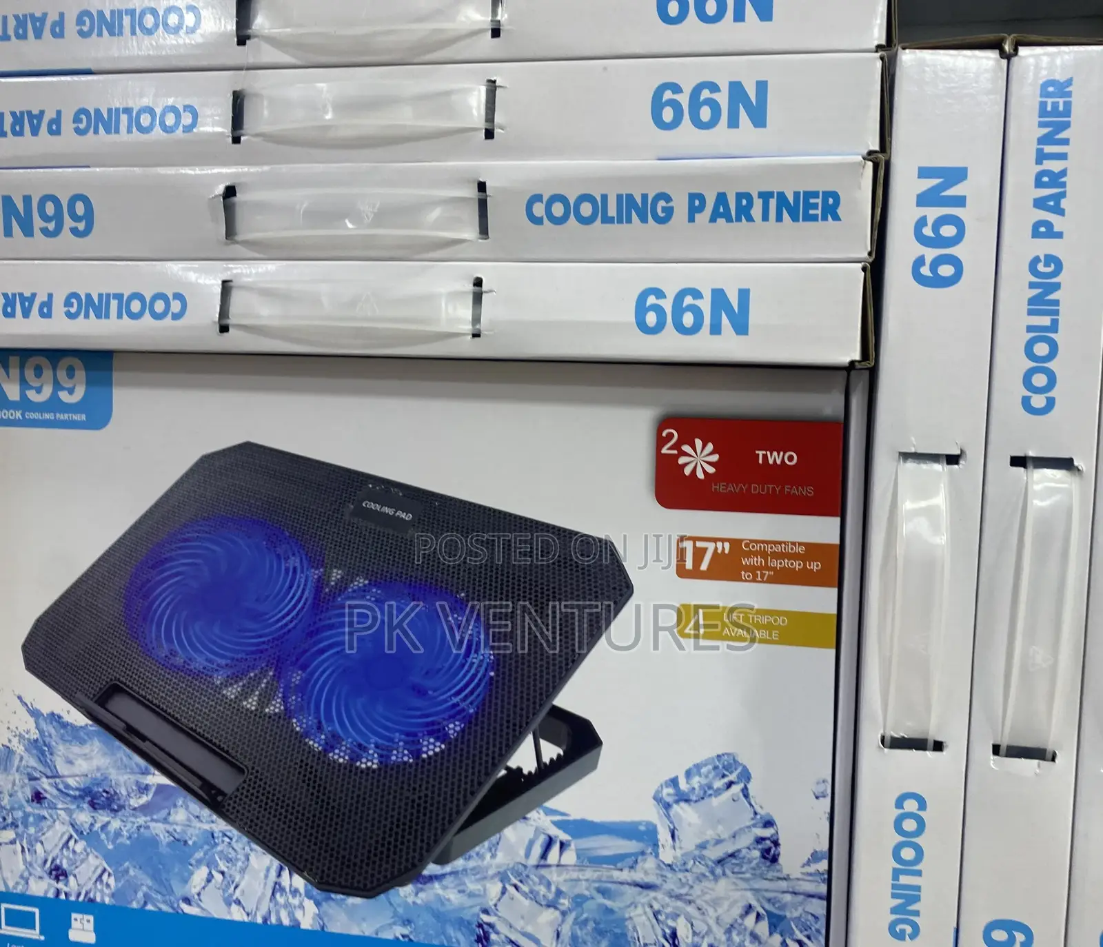 Laptop Cooling Pad With Dual Heavy-Duty Fans