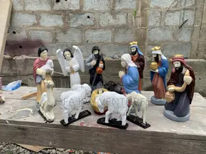 Birth Of Jesus Wood Sculpture