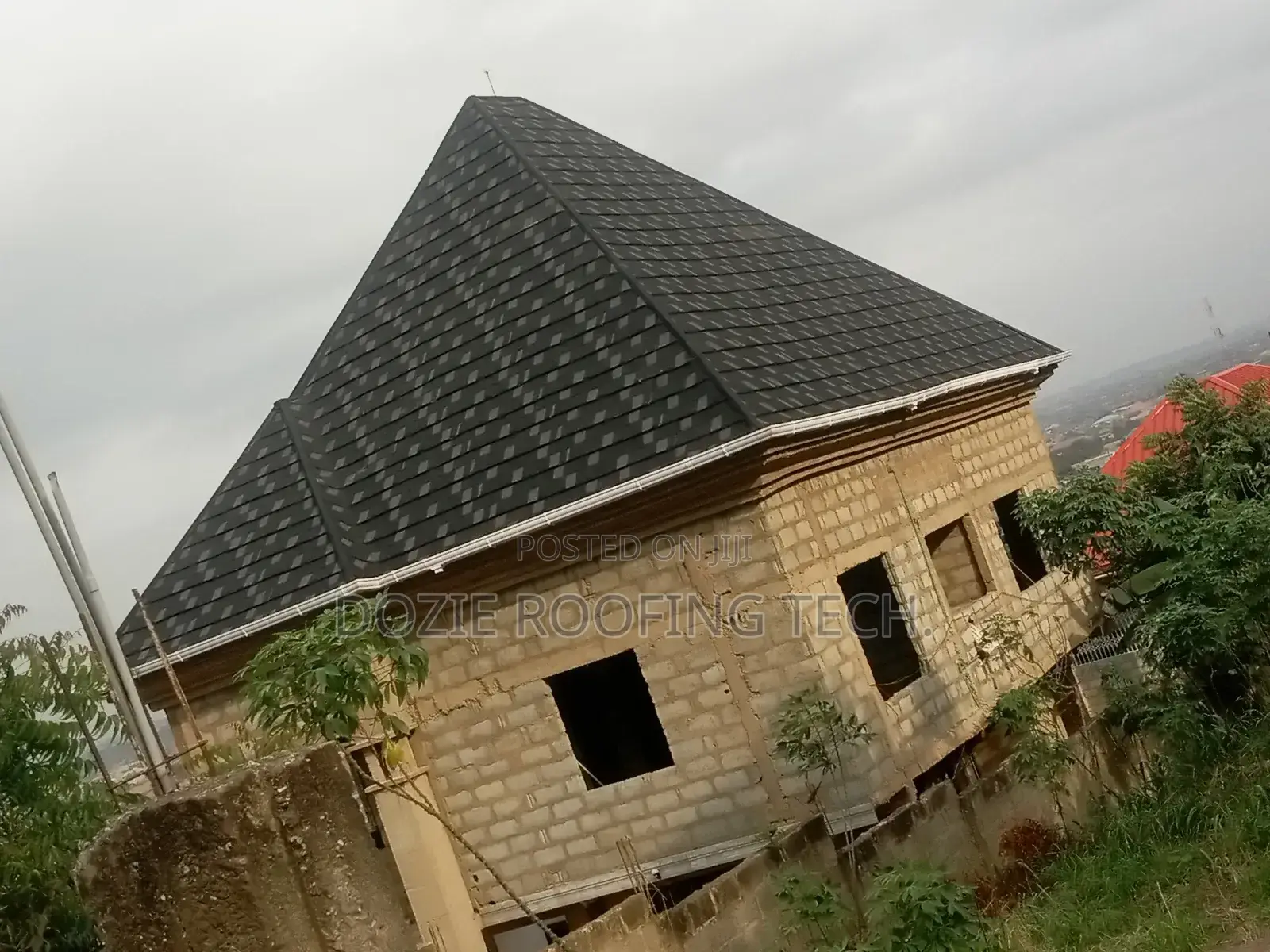 Stone Coated Roofing Sheet Installed by Dozie Roofing Tech