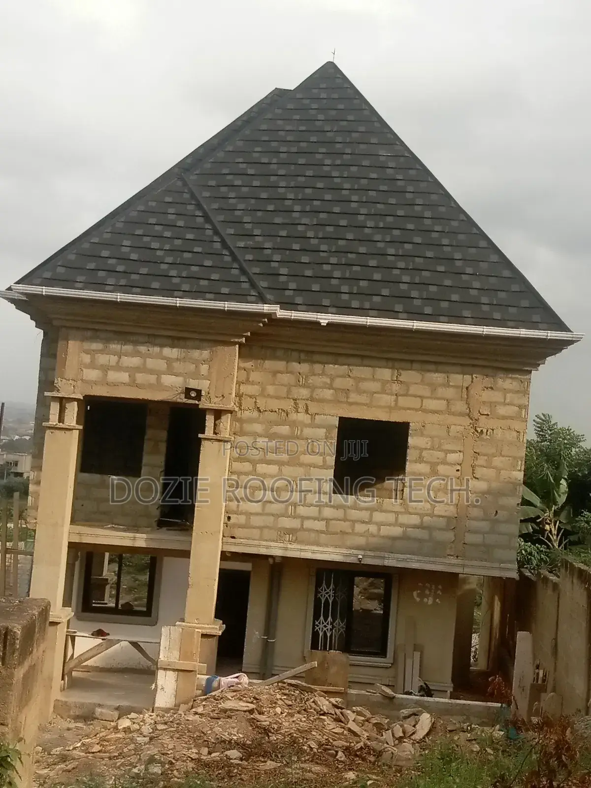 Stone Coated Roofing Sheet Installed by Dozie Roofing Tech