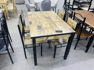 Wood Dining Table With 4 Chairs