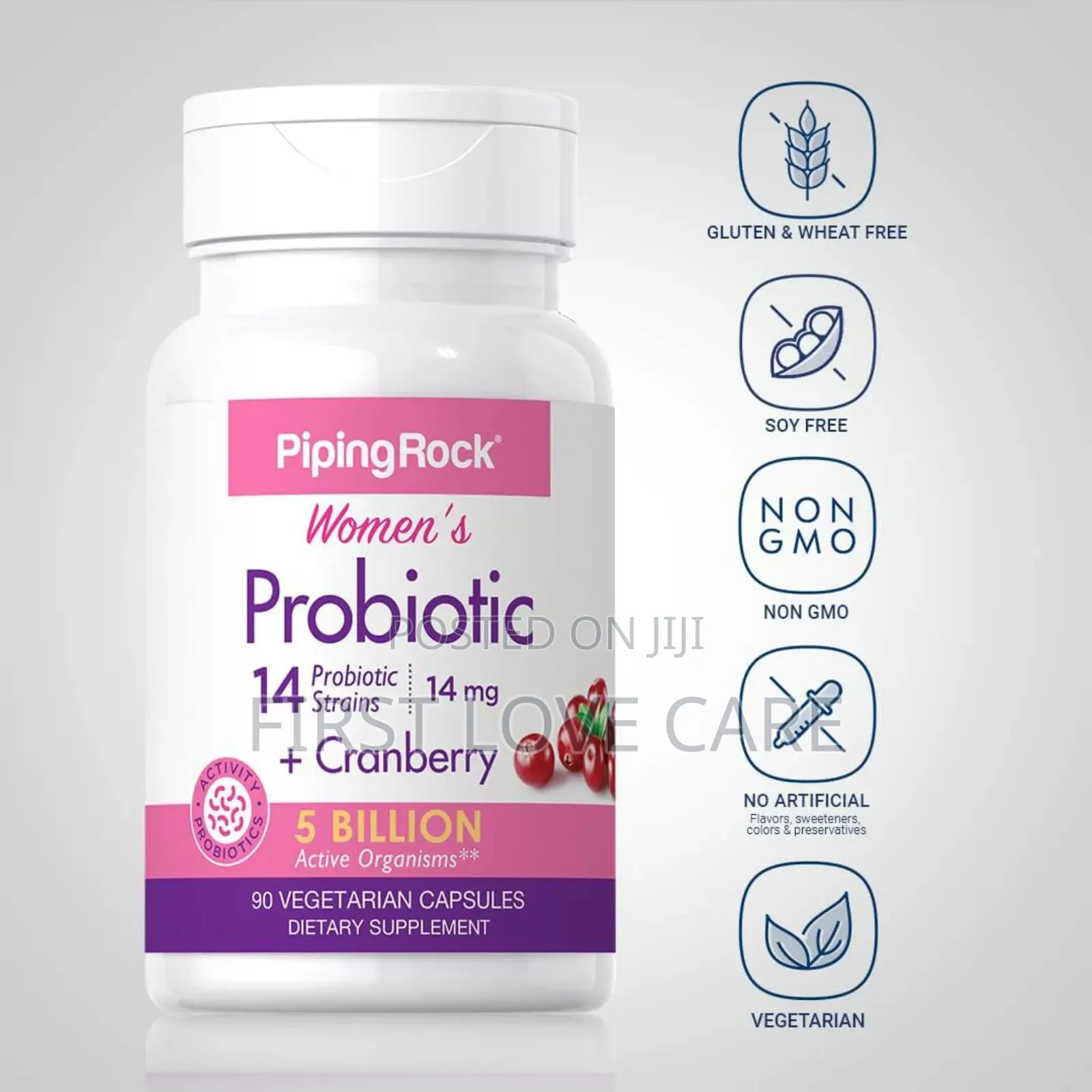 Piping Rock Women's Probiotic -+Cranberry