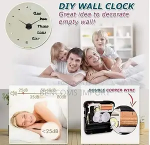 3d Wall Clock for Office, Home, School, Church