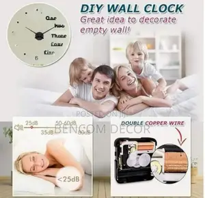 3d Wall Clock for Office, Home, School, Church