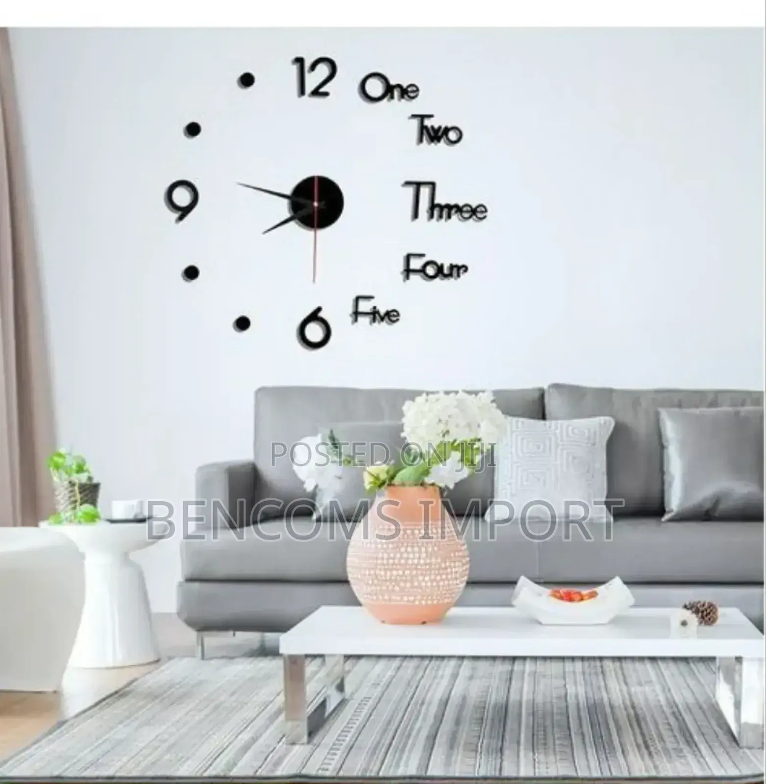 3d Wall Clock for Office, Home, School, Church