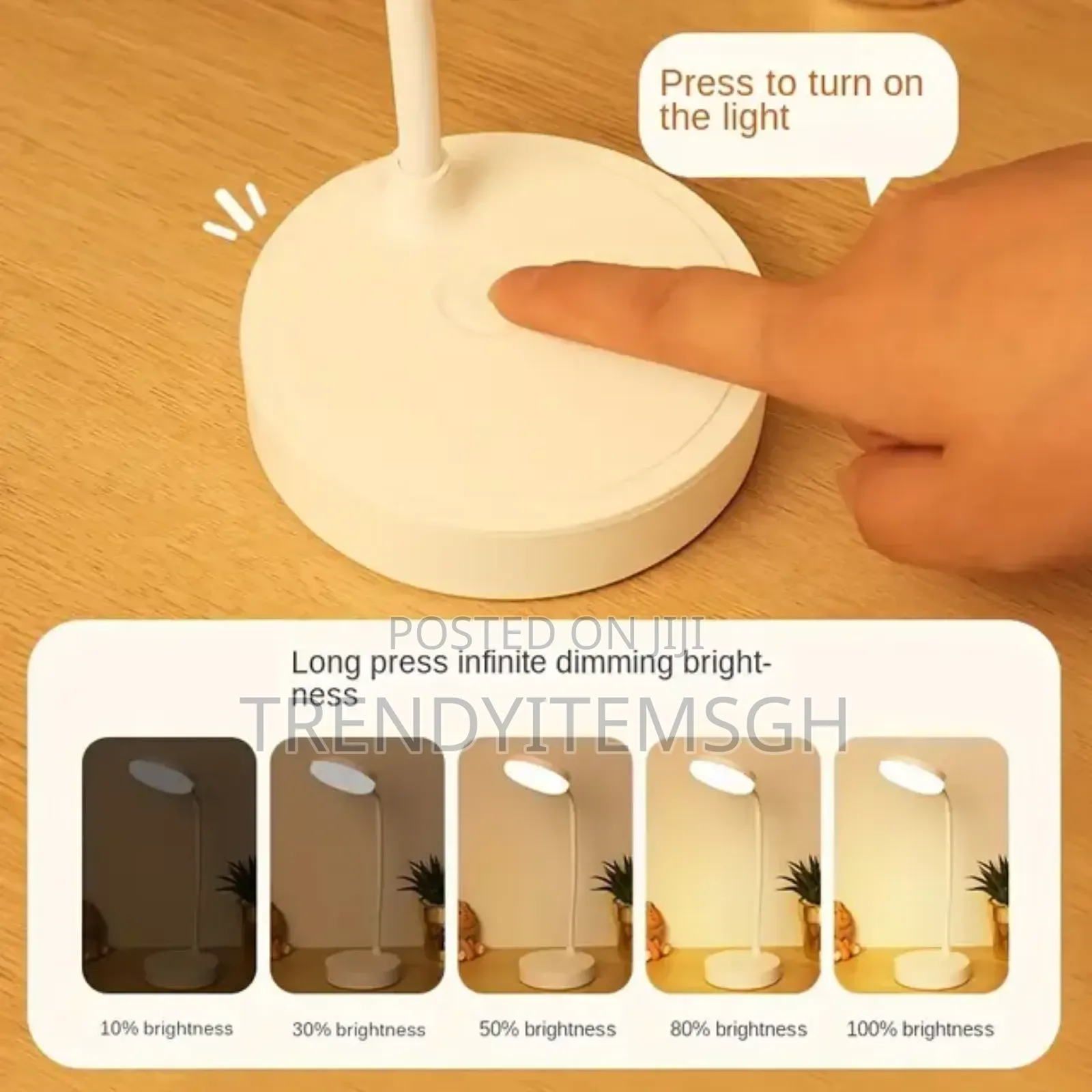 Adjustable Rechargeable Dimmable Desk Study Lamp