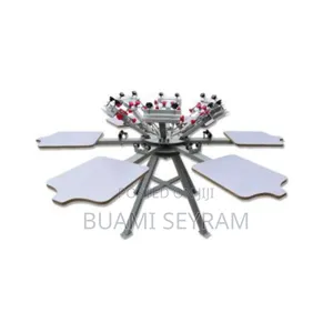 6 Color 6 Station Screen Printing Machine