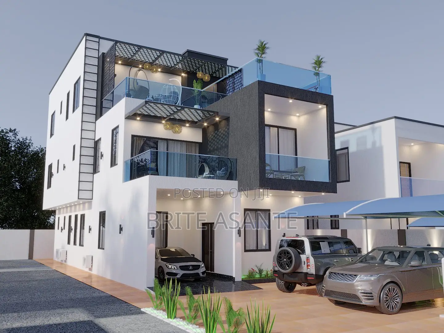 Five Bedrooms Architecture Drawing for Permit