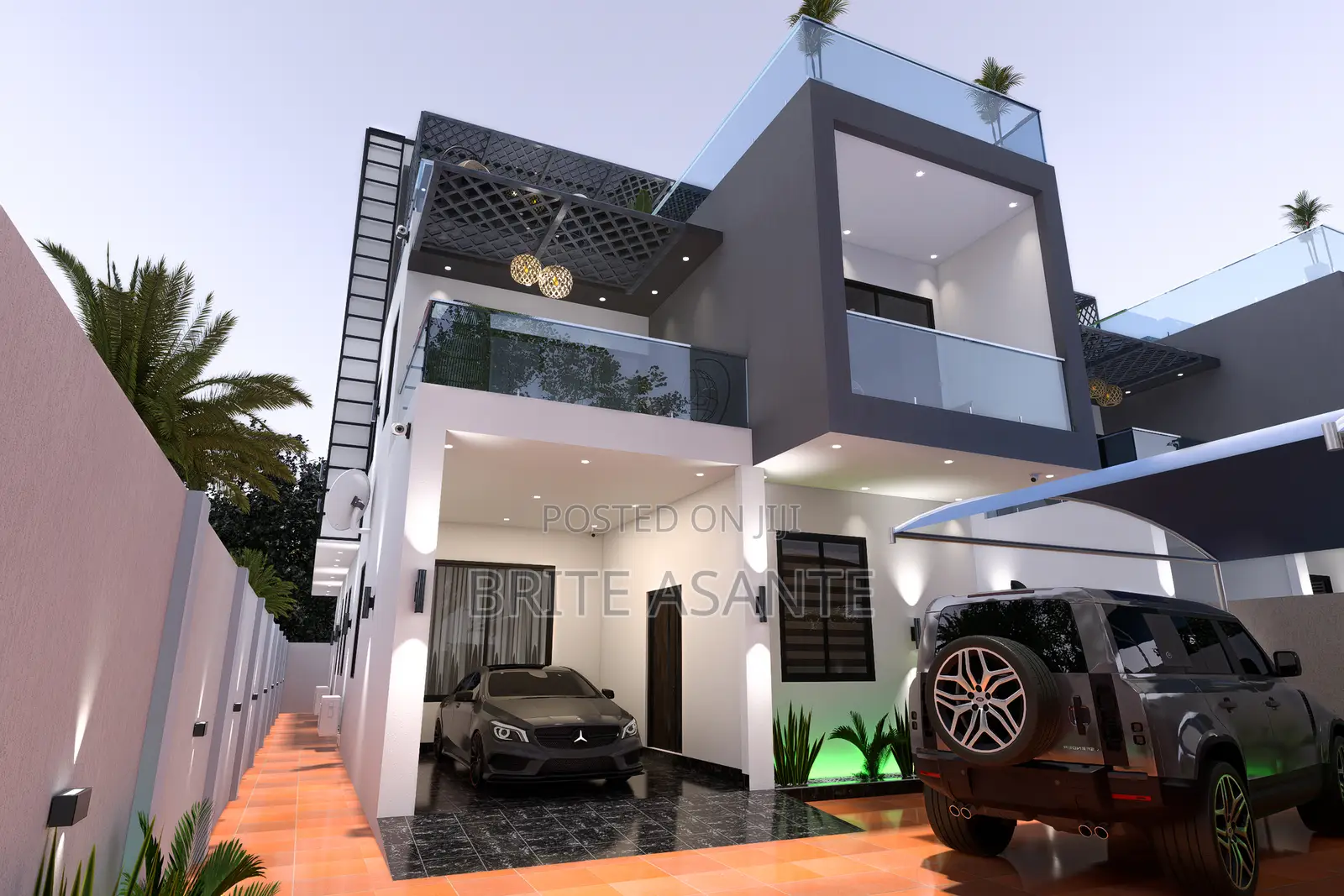 Five Bedrooms Architecture Drawing for Permit