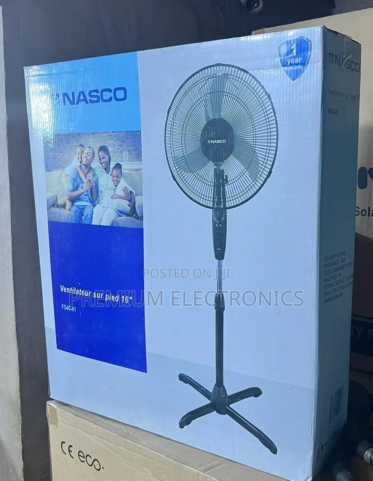 Peaceful Sleep | Nasco 16" Fluid 3 Blades Design Stand Fan