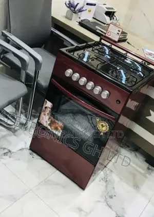 Genuine Red 50/50 4 Gas Oven: Grill Volcano