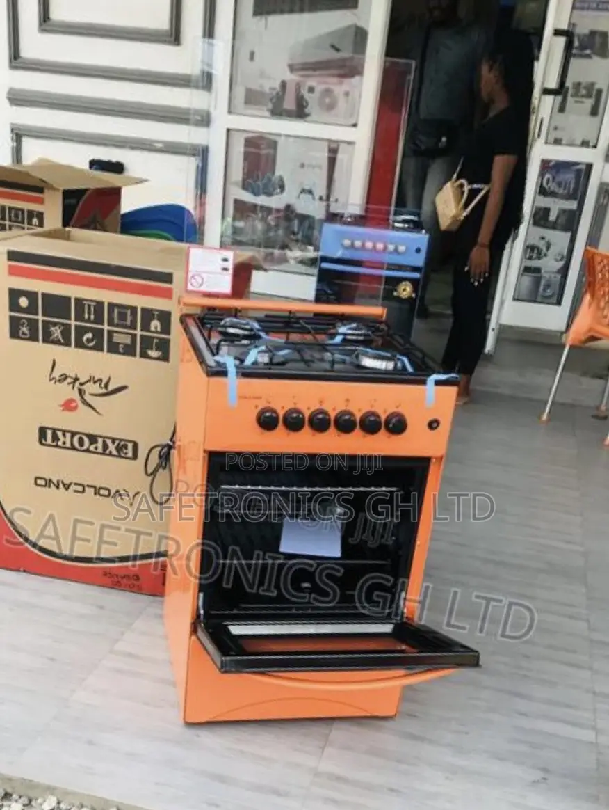  Grab Authentic 50/50 Oven/Grill Volcano 4 Gas Burner