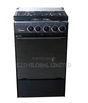 Adorable MIDEA-4-BURNER-GAS-COOKER-BLACK-MIRROR-SP5055T082-B