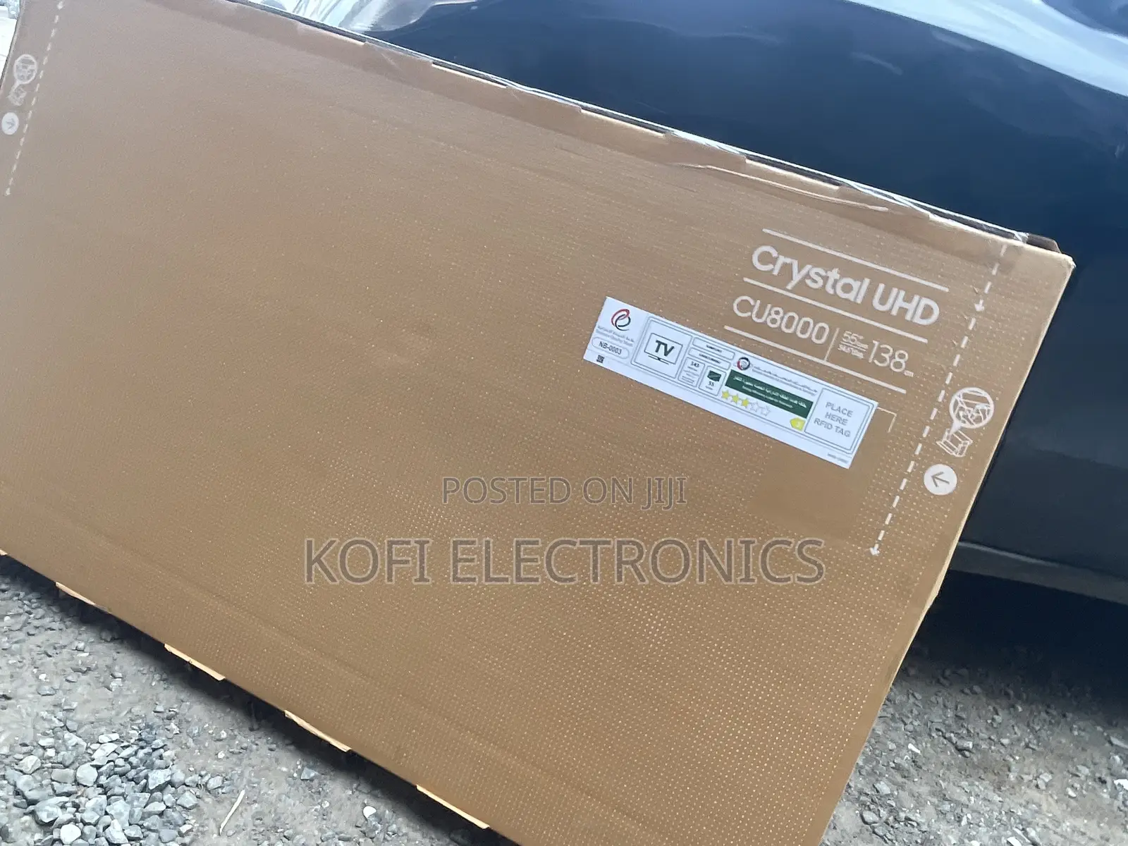 Stand Front Color(Black)Samsung 55inch Crystal UHD Smart