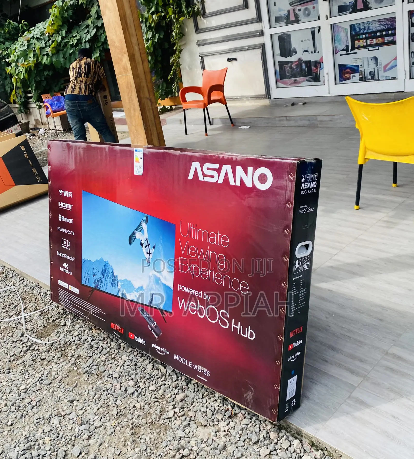 Sleek Asano 65 Inch Smart Uhd Bluetooth Webos Television.