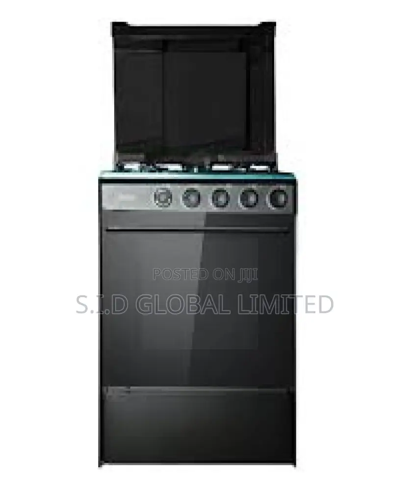 Genuine Midea-4 Burner-Gas-Cooker-M-Sniper60-Black