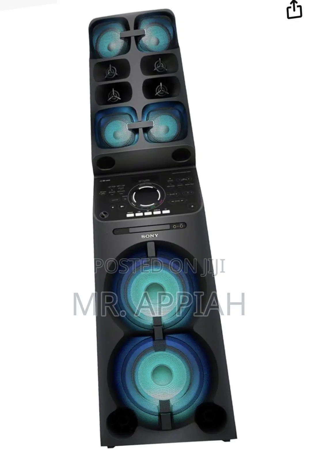 Sleek Sony MHC-V90D W 1.0ch Wireless Bluetooth Speaker 